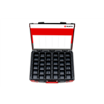 Systeem-koffer leeg assortiment 8.4.1 - SYSTEEMKOFFER 8.4.1 6-VAKSINDELING ZWART