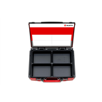 Systeem-koffer leeg assortiment 4.4.1 - SYSTEEMKOFFER 4.4.1 4-VAKSINDELING ZWART