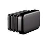 Raileindstop - FLAMCO RAILDOP RD2/3-ZWART-12X20X5X35