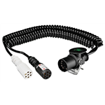 Elektrische spiraalkabel, truck, andere - ADAPT.KABEL FLEX 15P NW NAAR 2X7P 24 S