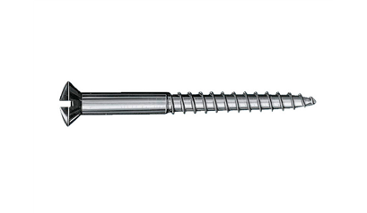 Wurth Houtschroef, verzonken lenskop, verder - SHR-BLVZK-DIN95-HOUT-ZG-MS-(F2J)-6X90 - 01466  90 005  100