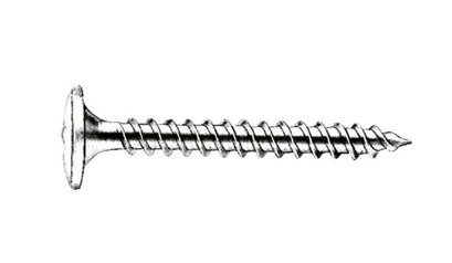 Wurth Achterwandschroef, gegalvaniseerd staal Z - SCR-BCKPAN-Z2-(A2K)-4X25 - 017514 25 092 1000