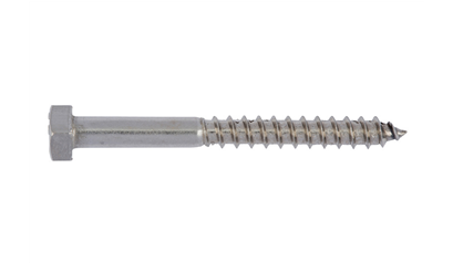 Wurth DIN 571 blank A2 roestvast staal - HOUTDRAADBOUT-DIN571-A2-SW10-6X140 - 01936  140090  100