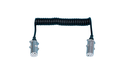 Wurth Spiraalkabel met 7-polige aluminium stekker 24 V - SPIRKBL-KLEIN-S-7POL-24V-3M - 051095612 061    1