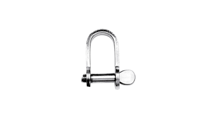 Wurth Platte D-sluiting met borst RVS A4 - SHKL-FL-SHLDR-A4-D6 - 0526000606005   10