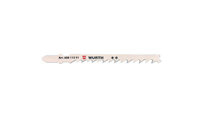 Wurth Decoupeerzaagblad, hout - DECOUPEERZAAGJES HOUT 75MM/4,0MM 5ST. - 060811591 061    1