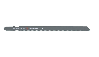 Wurth Decoupeerzaagblad, bouw - DECOUPEERZAAGJES METAAL 110MM/2,0MM 5ST. - 0608116105061    1