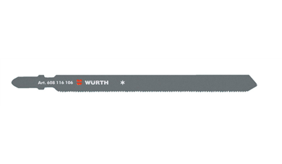 Wurth Decoupeerzaagblad, bouw - DECOUPEERZAAGJES METAAL 105MM/1,2MM 5ST. - 0608116106061    1