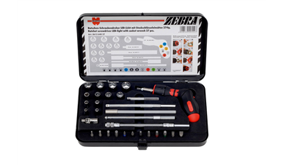 Wurth Magnetische schroevendraaier pistoolgreep 37-delige set - RATELSCHROEVENDRAAIER, - 061364037 961    1