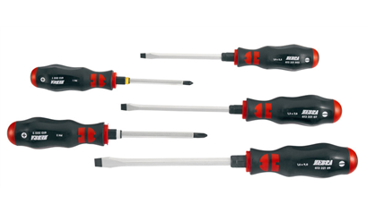 Wurth Schroevendraaierset, zeshoekige kling, PH/sleuf, 5-delig - SCHROEVENDRAAIERSET,  - 061393225 060    1