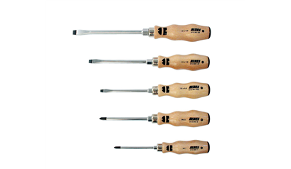 Wurth Set schroevendraaiers, houten handgreep, PH/sleuf, 5-delig - SCHROEVENDRAAIER, H - 06139405  060    1