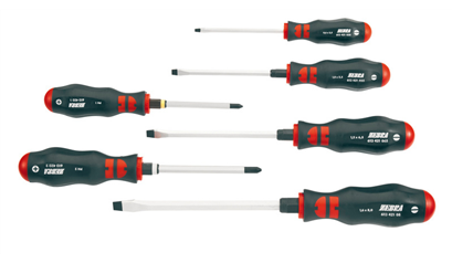 Wurth Schroevendraaierset, zeshoekige kling, PH/sleuf, 6-delig - SCHROEVENDRAAIERSET,  - 061394226 060    1