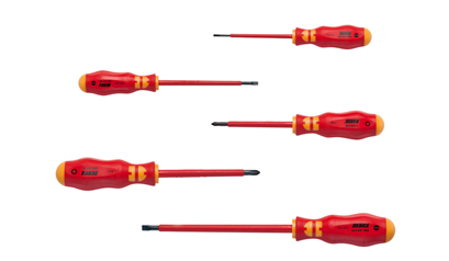 Wurth Set VDE-schroevendraaiers zaagsnede/kruiskop PZ - VDE-SCHROEVENDRAAIER, PZ, 5-TL - 061396335 060    1
