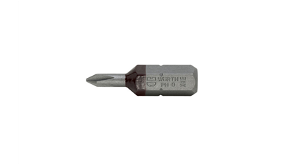 Wurth Bit PH C 6,3 (1/4) - BIT, 25MM, 1/4'', KRUIS, PH0 - 0614176270961    5