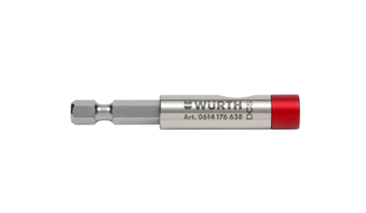 Wurth Bithouder E 6,3 (1/4) magneet, enkelhandig, slank - ONE TOUCH BITH.MAGN-1/4IN-L6 - 0614176638961    1
