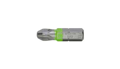 Wurth Bit PZ C 6,3 (1/4) - BIT, 25MM, 1/4'', KRUIS, PZ3 - 0614176653090   10