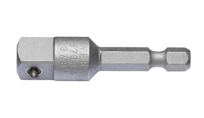 Wurth Verbindingsstuk DIN 7428 E 6,3 (1/4) - VERLOOPSTUK, 1/4'', 3/8'', 50MM - 0614176727090    1