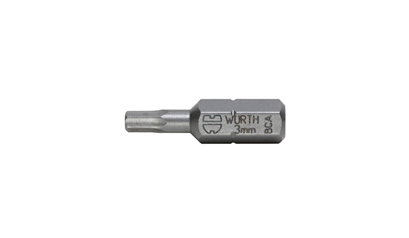 Wurth Bit binnenzeskant C 6,3 (1/4) Powerdriv - BIT 1/4 AANSL. SW.3         25 MM - 061417693 090    5