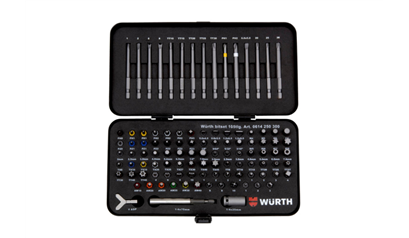 Wurth Bitassortiment, 105-delig - BITCASSETTE GEM., 1/4'', 105-TLG - 0614250300961    1