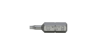 Wurth Bit TX C 6,3 (1/4) - BIT, 25MM, 1/4'', TX8 - 06143108  090   10