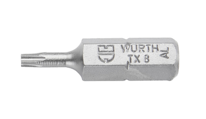 Wurth Bit TX met boring C 6,3 (1/4) - BIT, 25MM, 1/4'', BOOR, TX10 - 0614352610061    5