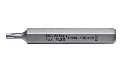 Wurth Bit TX 10 mm - BIT, 75MM, 10MM, TX30 - 0614788130061    5
