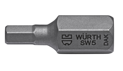Wurth Bit binnenzeskant 10 mm - BIT, 30MM, 10MM, BINNENZESKANT, SW6 - 0614788306061    5