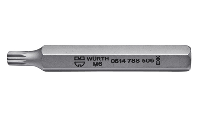 Wurth Bit veeltand 10 mm - BIT, 75MM, 10MM, M10 - 0614788510061    5