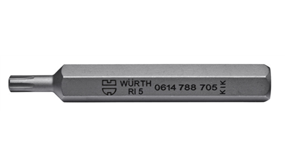 Wurth Bit wigvormig 10 mm - BIT, 75MM, 10MM, RI, M6 - 0614788706061    5