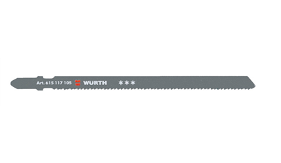 Wurth Decoupeerzaagblad, bouw - DECOUPEERZGBL BOUW(107/2,0MM)-5ST. - 0615117105061    1