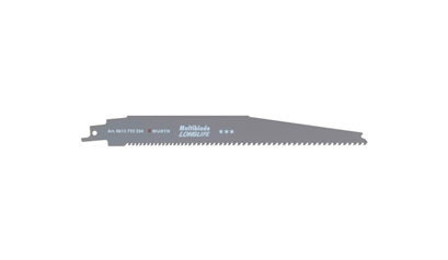 Wurth Schrobzaagblad, bouw - SZB-BOU-3STK-LL-MULTIBLADE-228X(2,5-4,0) - 0615722254961    1