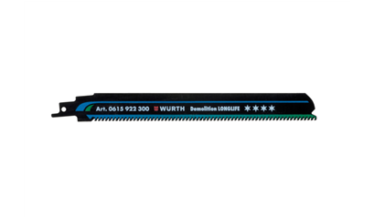 Wurth Schrobzaagblad, metaal - REC.ZBLD-MET-3STK-DEMOLITION-LL-228X3,0 - 0615922300961    1