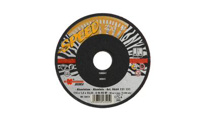 Wurth Slijpschijf voor non-ferrometalen/alu, Speed - ZEBRA DOORSLIJP.SPEED GEEL 230X1, - 0664122301060   25
