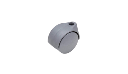 Wurth Dubbel meubelwiel, draaibaar, kunststof - MEUBELROL PLA ZILVER HARD D40MM 35KG - 0683567011961    4