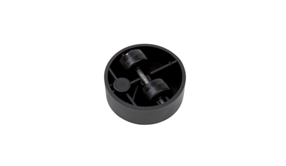 Wurth Dubbel design-meubelwiel, draaibaar, kunststof - MEUBELROL DESIGN HARD D2X27MM 5 - 0683567022961    4