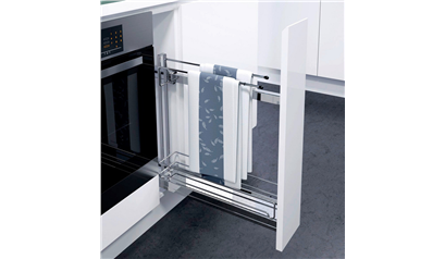 Wurth Uittrekb. onderkast 90 gr-KB150mm-handdoekenrail - HANDDOEKHOUDER V KAST INR 150 - 0684901683961    1