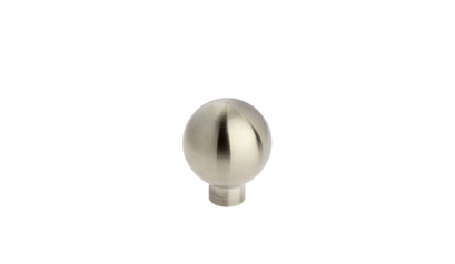 Wurth Knop, roestvast staal bolvorm - MEUBKNOP 24X29X10MM    RVS A2 GEB - 0685237431090   10