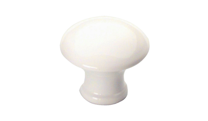 Wurth Zinkspuitgietwerk knop, paddestoelvorm - MEUBELKNOP-ZD-PADDESTOEL-WIT-D30MM - 0685315353090    1