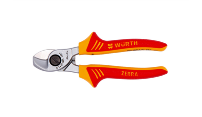 Wurth VDE-kabelknipper met enkel blad - ZEBRA VDE KABELSCHAAR        160 MM - 071401 585961   10