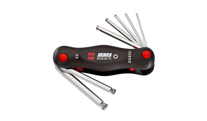 Wurth Set inbussleutels, inklapbaar, 7-delig - HOEKSCHROEVENDRAAIERSET, 7-TLG - 071531 71 064    1