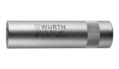 Wurth 1/2 inch bougiedopsleutelinzet - BOUGIEDOPSLEUTEL 1/2" 16MM- 5/8  IN - 071551 47 061   10