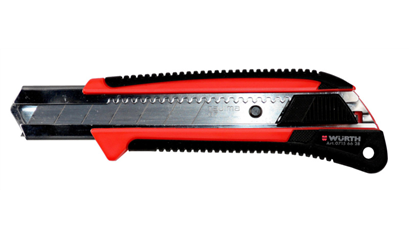 Wurth Snijmes met 2-componentenhandgreep - HOBBYMES MET AFBREEKMES 25MM - 071566 28 061    1
