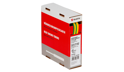 Wurth Krimpkous in dispenserdoos 2:1 - AFROLBOX-KRIMPKOUS-GRN/GL 9,5-4,8 MM - 0771750056961    5