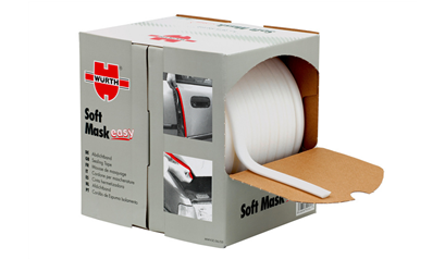 Wurth Afplaktape, Soft Mask easy - SOFT MASK AFDICHTBAND 20MM X 50M - 0818300050061    1