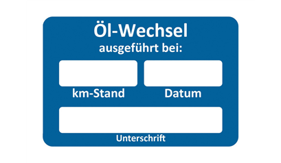 Wurth Sticker klantenservice - SERVLBL-OIL-CHANGE-250PCS - 0824010046961    1