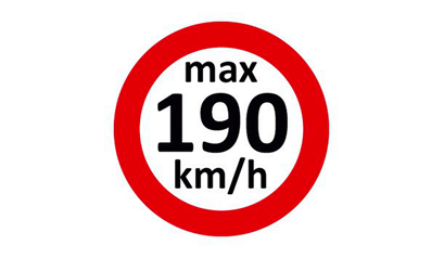Wurth Snelheidssticker voor winterbanden - SNELHSTICKER-MAX-190KM/H - 0824010053961  100