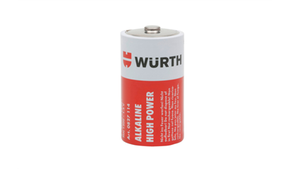 Wurth Alkaline batterij High Power - BATT-ALKALINE D-MONO-LR20-1,5V - 0827114   961    2