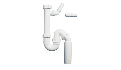 Wurth Univ. sifon voor wastafels starre afvoer 45° - DRN-SNK-UNISIPHON-45D-DN40 - 0888800303061    1