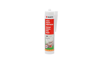 Wurth Acetaat, levensmiddelenkwaliteit - LEVENSMIDD. SILICONEN RVS 310 ML - 08925503  067   12