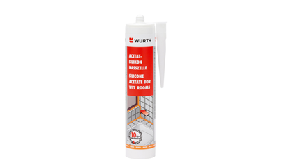 Wurth Siliconenacetaat badkamer - SILICONEN NATTE CEL ZWART 310 ML - 089256015 781   12